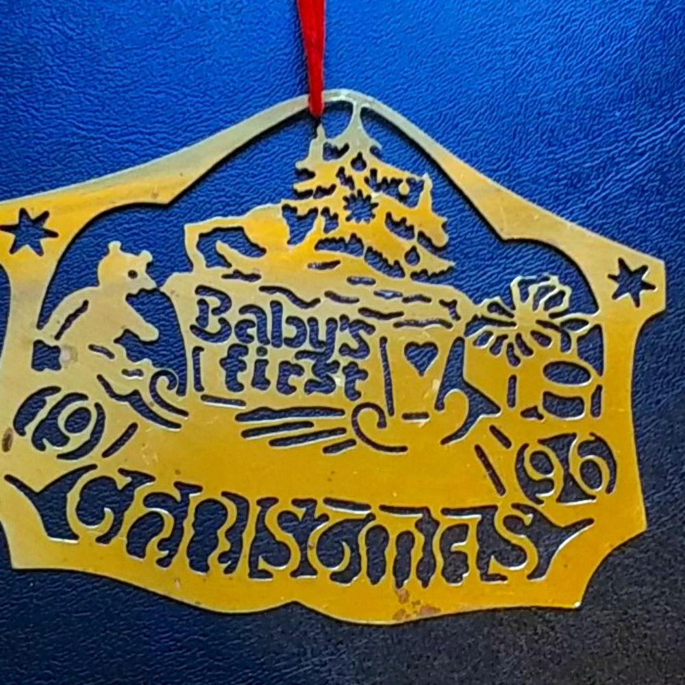 96 Biedermann Babys 1st Christmas Ornament RARE 96